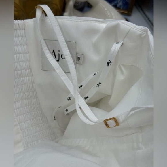 🆕 AJE 🧿 NWOT Potion Spiral Mini Dress, White / Black - Sz AU 10 US 6 - Picture 13 of 15